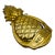 Vintage Brass Pineapple Welcome Door Knocker For Sale
