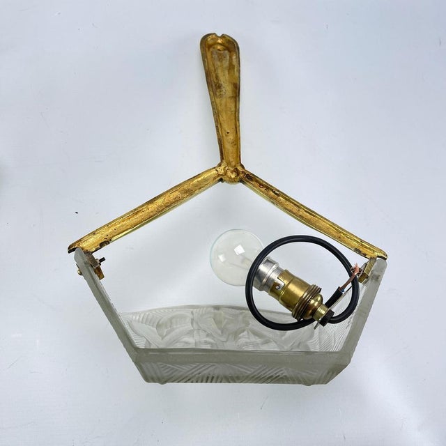 Art Deco Bronze Wall Sconces from Noverdy, 1930s, Set of 2 For Sale - Image 9 of 10