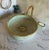 Ceramic Sink for Bathroom With Brass Rim For Sale - Image 6 of 7