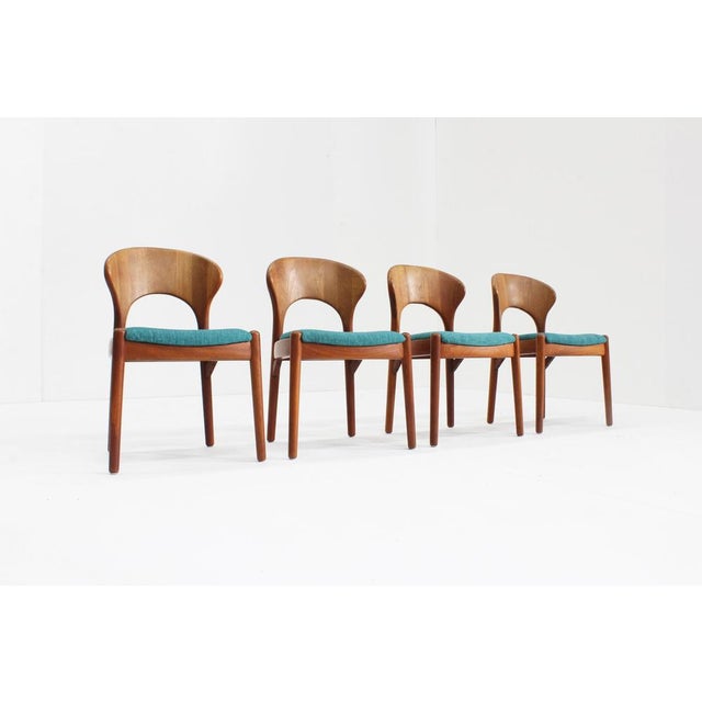 Vintage Danish Dining Chairs from Schou Andersens Mobelfabrik, 1960s, Set of 4 For Sale - Image 4 of 9