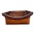 Vintage Brown Ikebana Basket For Sale