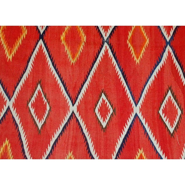 Late 19th Century 1870s Native American Navajo Style Blanket/Rug - 4'7" X 7'7" For Sale - Image 5 of 10