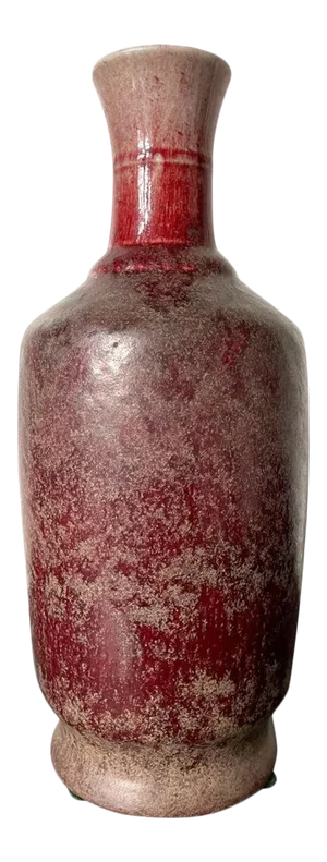 Large Antique Chinese Sang-de-Boeuf LangYao Red Vase