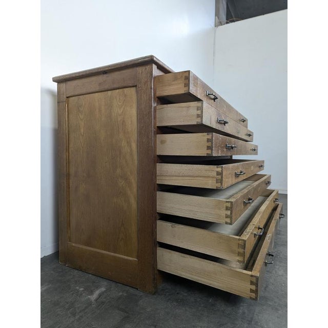 Oak Plan Cabinet by L. Sautereau For Sale - Image 4 of 8