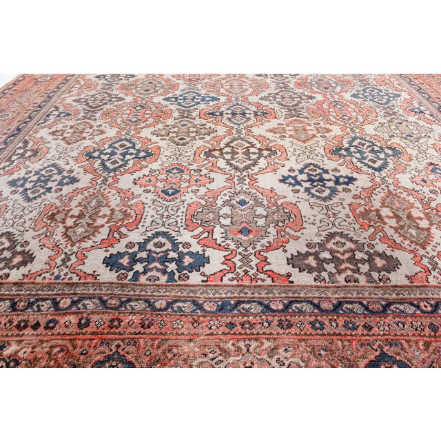 Beige Persian Sultanabad For Sale - Image 8 of 9
