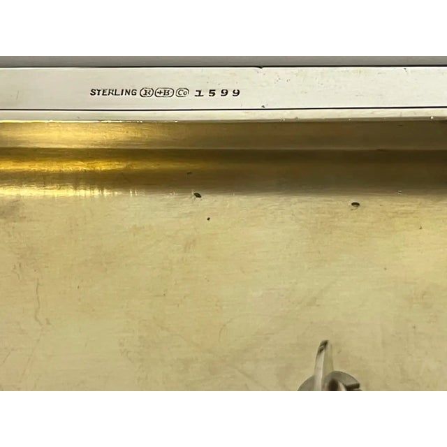 Art Deco Early 20th Century Art Deco Sterling Sailfish & Black Amethyst Box by R. Blackington For Sale - Image 3 of 13