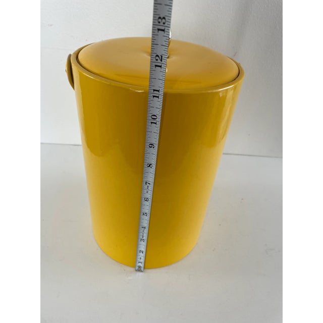 Mid 20th Century Georges Briard Yellow Ice Bucket For Sale - Image 9 of 9