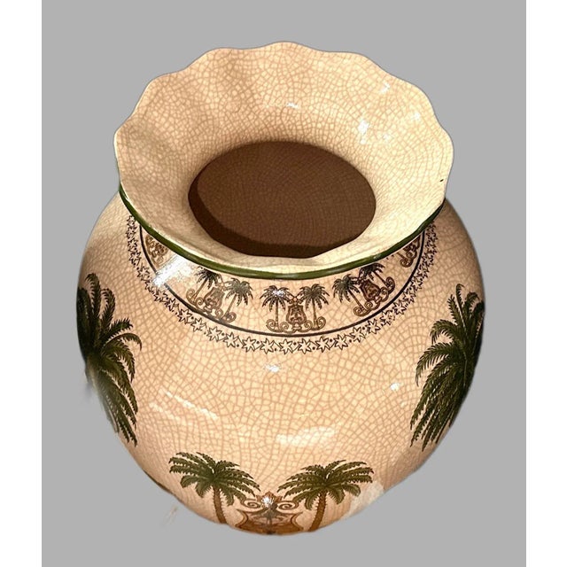 Vintage Palm Beach Chic Vase For Sale - Image 4 of 10