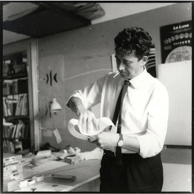 Black Bowling Table Lamp by Leonardi & Stagi for Lumeform, Italy, 1960s For Sale - Image 8 of 9