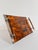 Large Faux Tortoiseshell Acrylic Glass Serving Tray in the style of Christian Dior, 1970s For Sale - Image 16 of 18