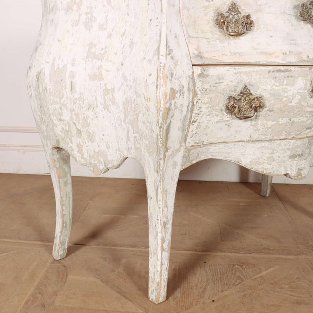 French Painted Two Drawer Commode, 1890s For Sale - Image 6 of 12