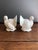 White Napcoware Turkey Candleholder Thanksgiving Pair For Sale - Image 4 of 11