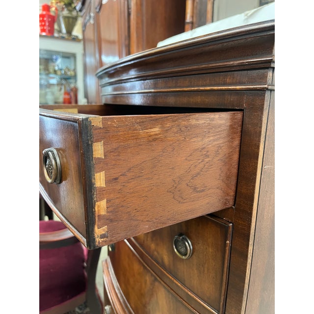 1900 - 1909 Antique Mahogany 6 Drawer Lingerie Chest, Reprodux by Bevan Funnell For Sale - Image 5 of 8