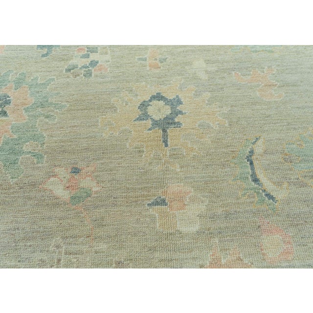 Turkish Turkish Oushak Rug 8'4" x 10'6" #19392 For Sale - Image 3 of 8
