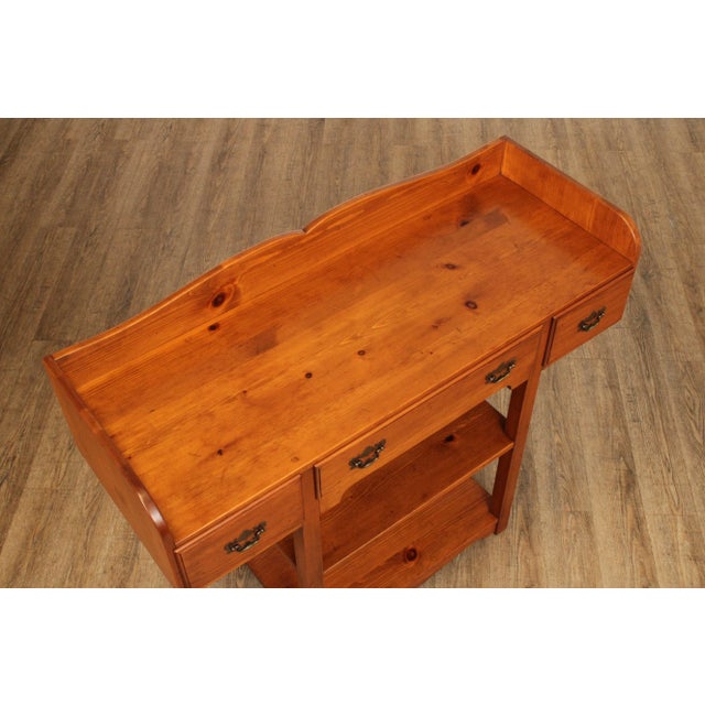 Vintage Farmhouse Pine Dry Bar or Server For Sale In Philadelphia - Image 6 of 12