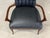 1960s Black Vinyl Office Desk Chair For Sale - Image 4 of 9