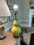 A striking handmade KleinReid ceramic table lamp in a beautiful, saturated chartreuse glaze. Handcrafted in New York City...