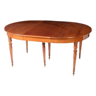 Extendable Dining Table in Cherry Wood, 1850 For Sale