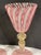Set of 2 Zanfirico Salviati Murano Style Pink Ribbon Glass Gold Dust Wine Glasses For Sale - Image 6 of 7