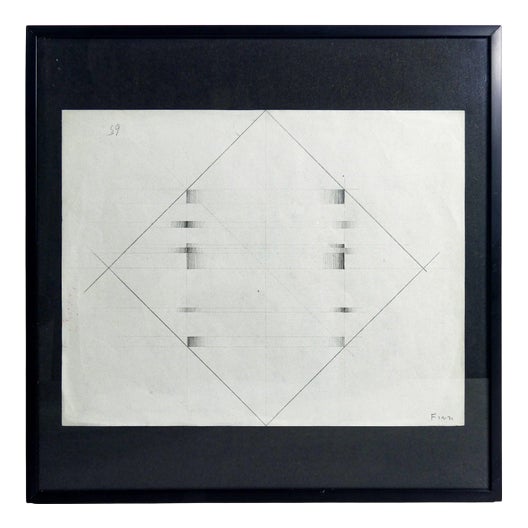 Ennio Finzi, Kinetic Project, 1965, Drawing on Paper For Sale