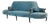 Antique Victorian Style Blue Velvet Sofa For Sale