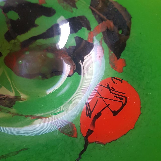 Large Art Glass Centerpiece, 1970s For Sale - Image 10 of 14