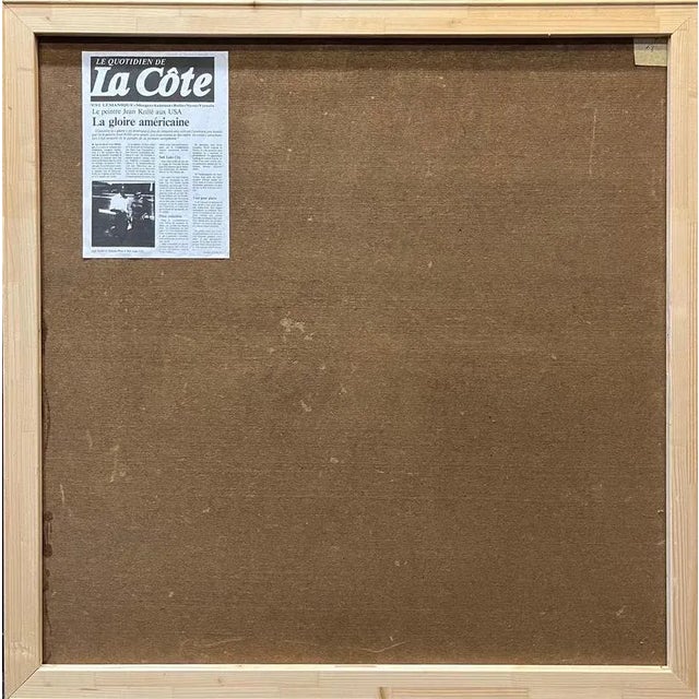 Jean Krille, Landscape 143, Oil on Masonite, 1986 For Sale - Image 11 of 12