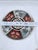 Japanese Mid 20th Century Japanese Imari Porcelain Fan-Shaped Dish in Red and White For Sale - Image 3 of 10