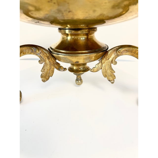 Late 19th Century Antique Bronze Ornate Centerpiece Bowl For Sale - Image 5 of 9