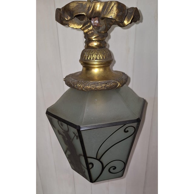 Antique Ceiling Lamp, 1890s For Sale - Image 6 of 10