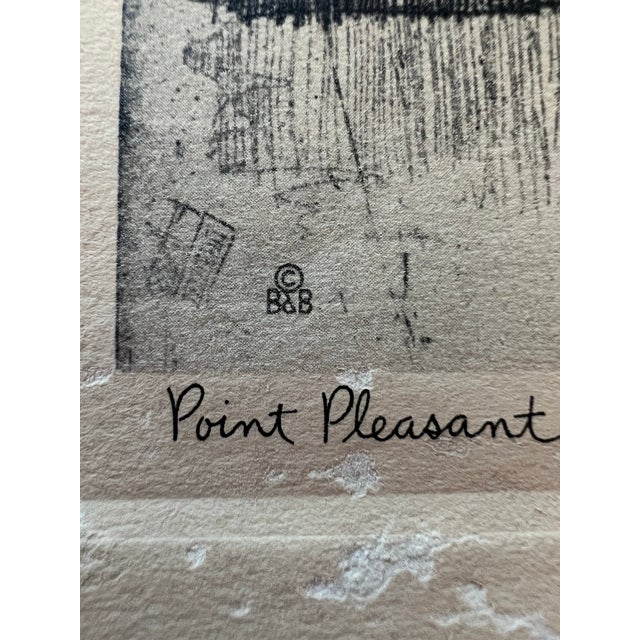 Early 20th Century Etching by Lionel Barrymore “Point Pleasant” For Sale - Image 12 of 12
