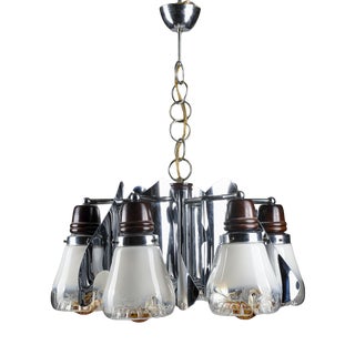 Space Age Murano Glass Chandelier from Mazzega, 1960s-1970s For Sale