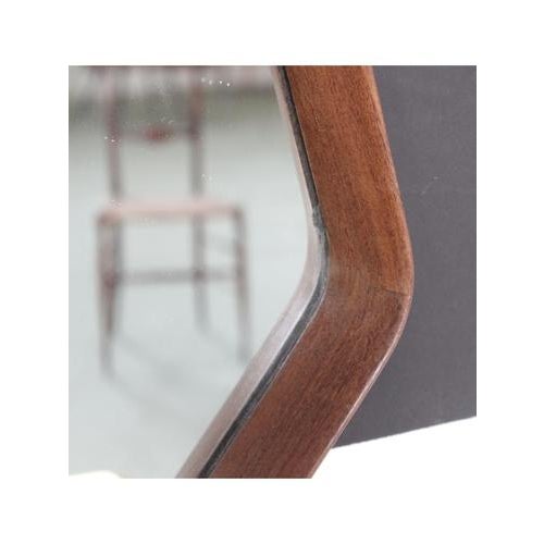 Drop-Shaped Wall Mirror, 1950s For Sale - Image 6 of 11