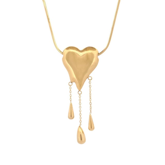 Golden Tears of Love Necklace For Sale - Image 12 of 12