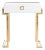 Martin Lacquer Side Table in White Lacquer For Sale