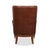 Transitional Brown Leather Wing Chair For Sale - Image 9 of 11