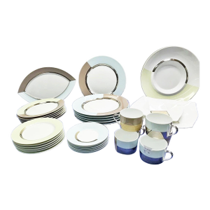 1990s Bernardaud Fusion Dinner Service Set for 6