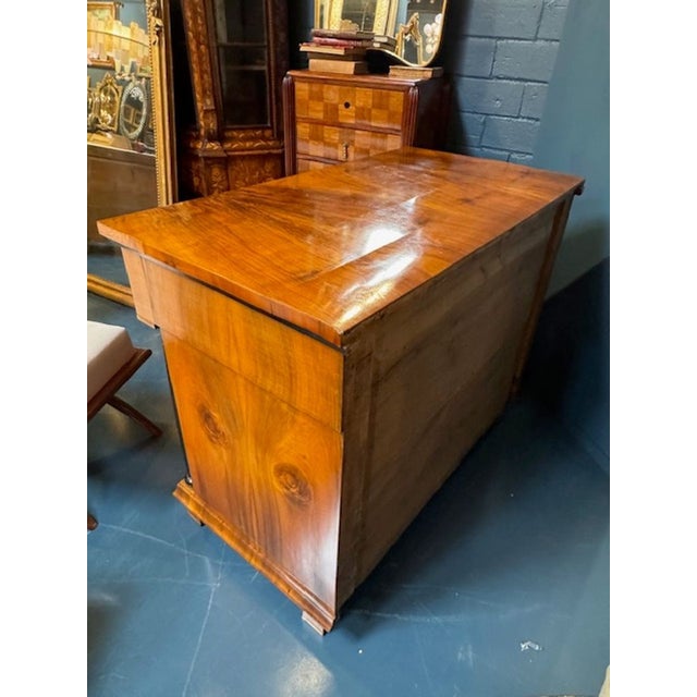19th Century 19th Century Walnut and Ebony Biedermeier Commode For Sale - Image 5 of 7