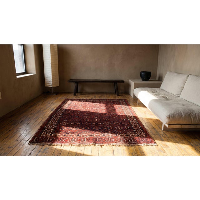 Antique Baluch Turkmen Rug For Sale - Image 9 of 9
