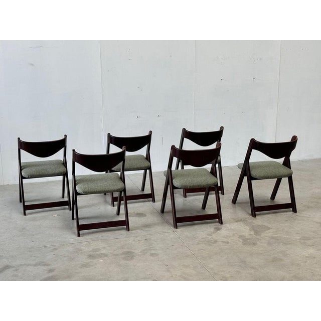 Wood Mid-Century Italian Dining Chairs, 1960s, Set of 6 For Sale - Image 7 of 18