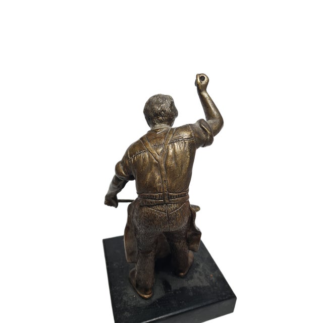 Sculpture of the Smith, Poland, 1950s For Sale - Image 13 of 17