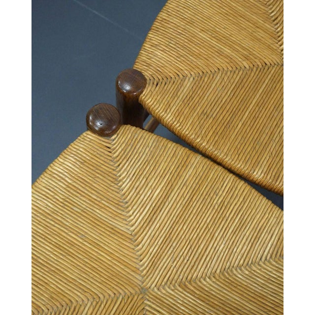 French Rush Stools, 1960s, Set of 2 For Sale - Image 9 of 10