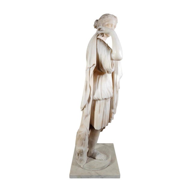 Diana De Gabios, Marble Sculpture, 19th Century For Sale - Image 9 of 18