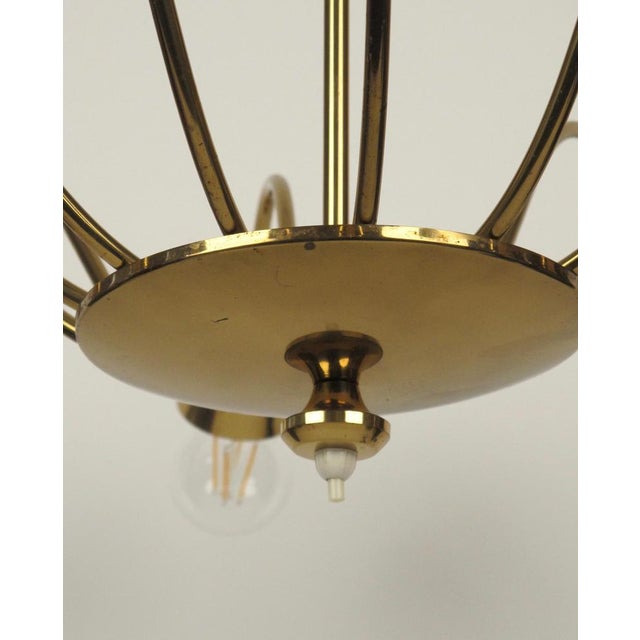 Mid-Century Brass Chandelier from Rupert Nikoll, Austria, 1961 For Sale - Image 6 of 16