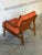 In Style of Ib Kofod-Larsen for Selig Teak Lounge Chair Newly Reupholstered Mid-Century Modern 1960s For Sale In Los Angeles - Image 6 of 12