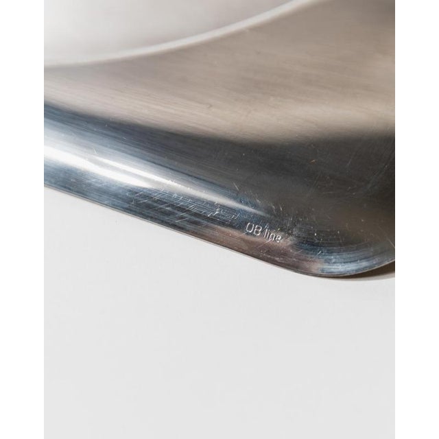 Vintage Modern Minimalist Stainless Steel Tray, 1990s For Sale - Image 4 of 12