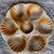 French Majolica Oyster Shell Plates from Sarreguemines, 1950s, Set of 6 For Sale - Image 4 of 11