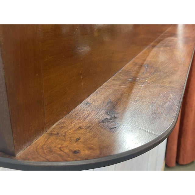 Early 20th Century English Mahogany Shelf with Beveled Mirror For Sale - Image 9 of 12