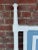 White Mid-Century Palm Beach Blue Faux Bamboo King Headboard - Newly Painted For Sale - Image 8 of 11