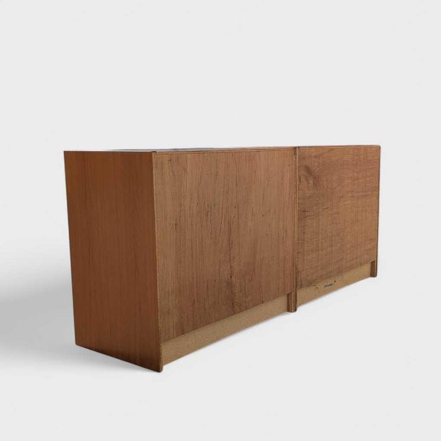 Mid-Century Modern Danish Lowboy Dresser, Two-Piece Credenza, 1960s For Sale - Image 10 of 18